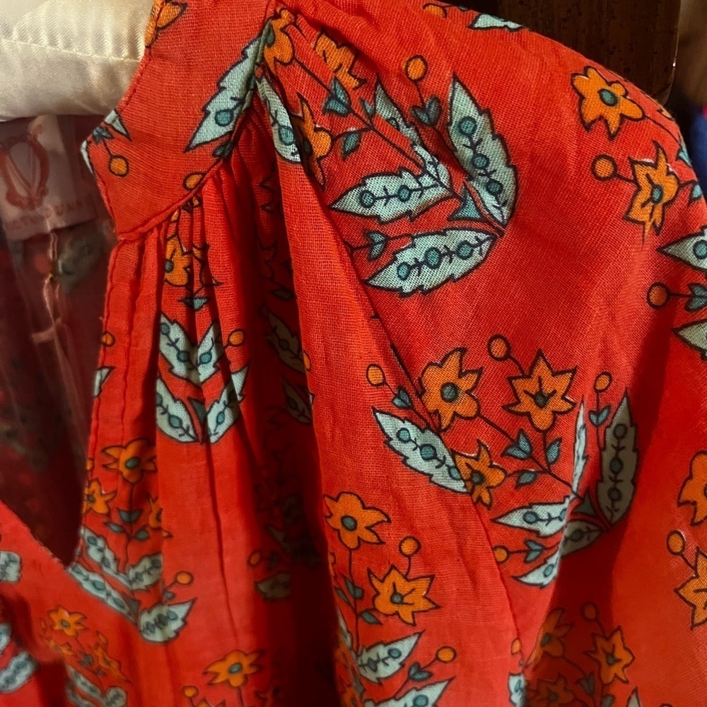 VICTORIA DUNN NWT BEAUTIFUL SUMMER BLOUSE SIZE L NWT - Picture 7 of 14